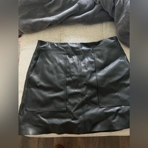 Vegan Leather mini skirt in like new condition!